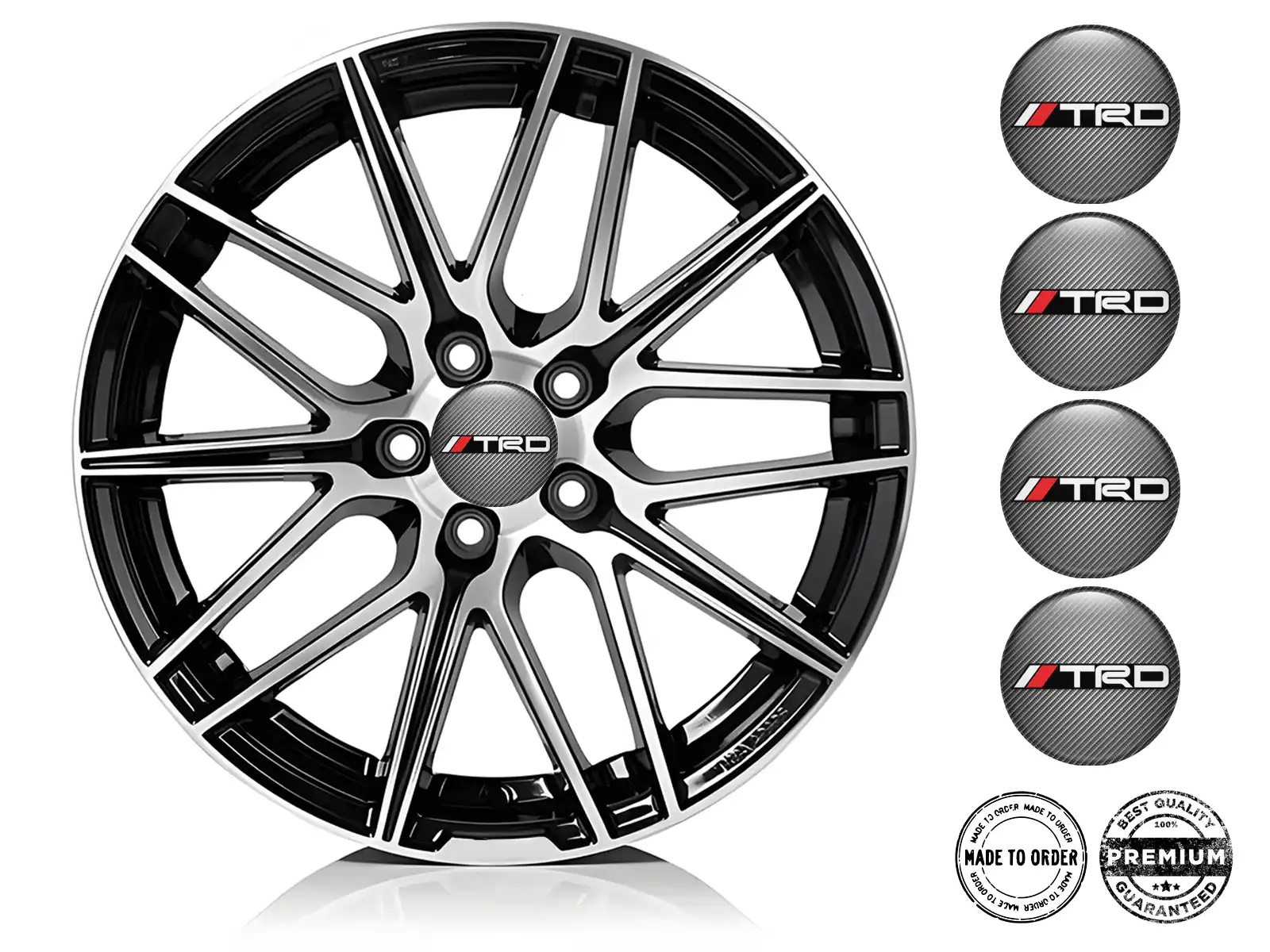Toyota TRD Autocollants Jantes Pro Pulsation Drift Quantique